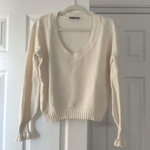 Cream Scoop Neck Sweater (Shopbop)
